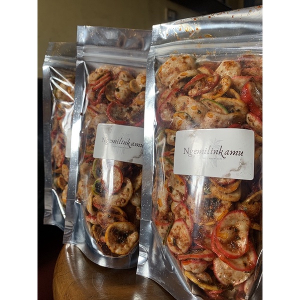 

KERUPUK SEBLAK PEDAS GURIH JERUK 250gr