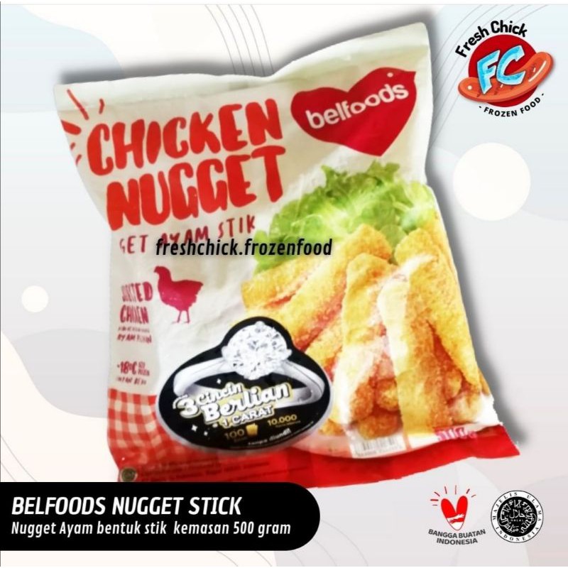 

Belfoods Chicken Nugget Stik 500gr