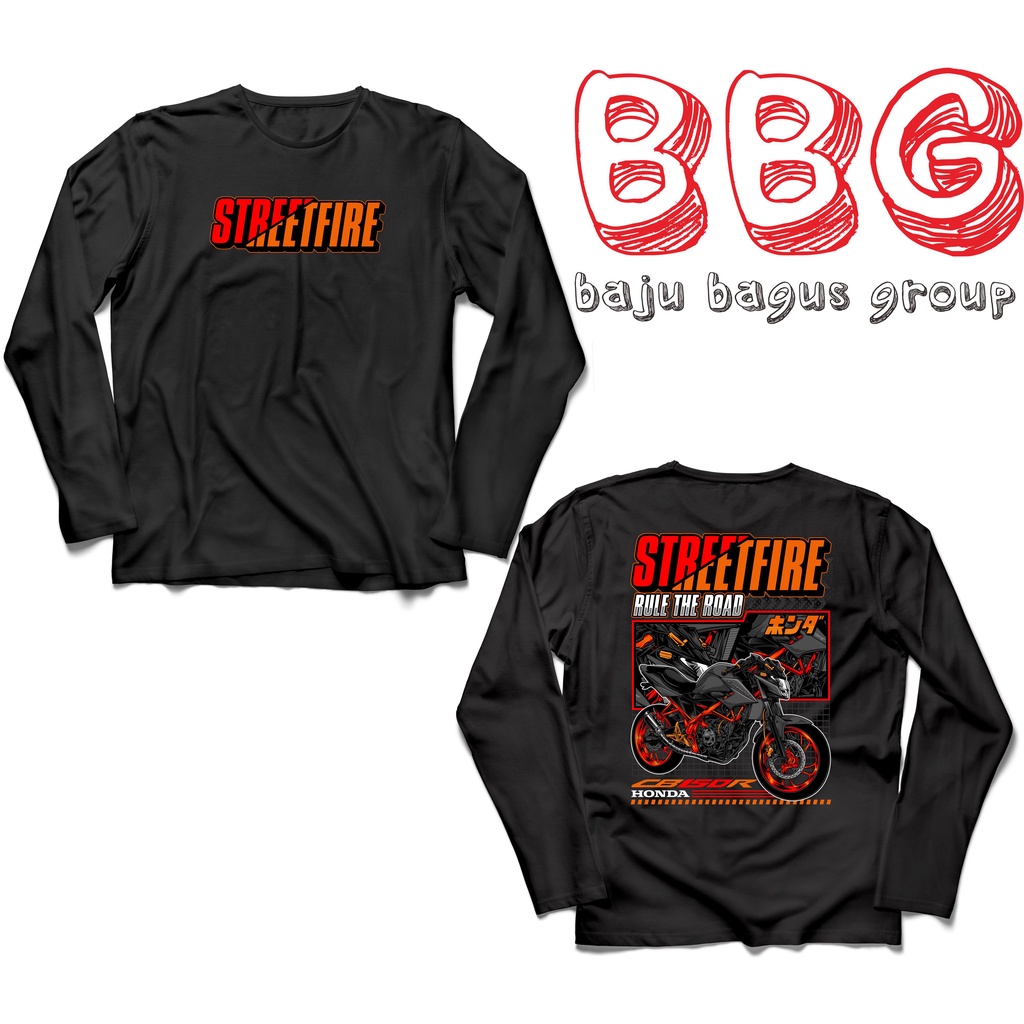 KAOS BAJU LENGAN PANJANG HONDA CB 150 R STREETFIRE Terlaris BiG size JUMBO S M L XL XXL 3L 4L 5L