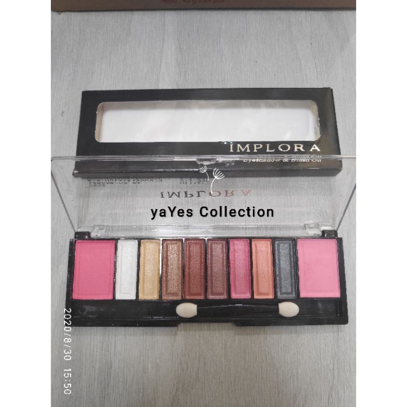 Eyeshadow Implora 13 - 12 - 10 - 8 Palette color warna blush on palet pallete kosmetik mata cosmetic wajah