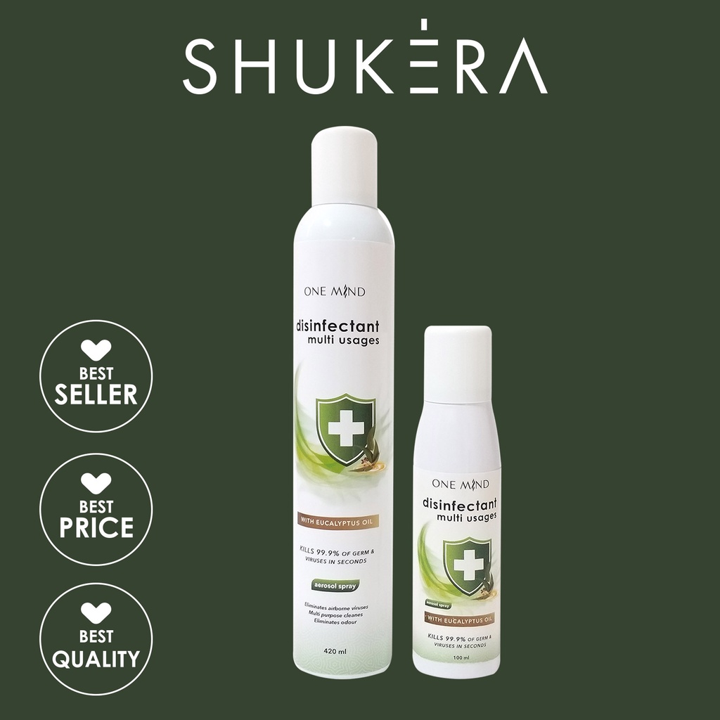 ★Shukera★ One Mind Disinfektan Eucalyptus Aerosol Spray