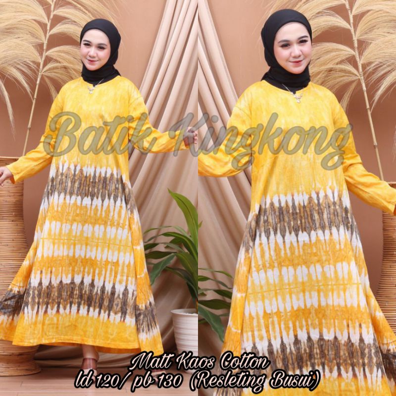 DASTER JUMBO ABSTRAK JUMPUTAN PANJANG SEMATAKAKI RESLETING BUSUI DEPAN RESLETING BUMIL FRIENDLY DRESS WANITA KEKINIAN KAOS KATUN TEBAL ADEM SERAP KERINGAT