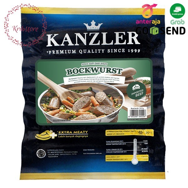 

KANZLER Bockwurst Beef Sausage Sosis Sapi Premium 360 gr