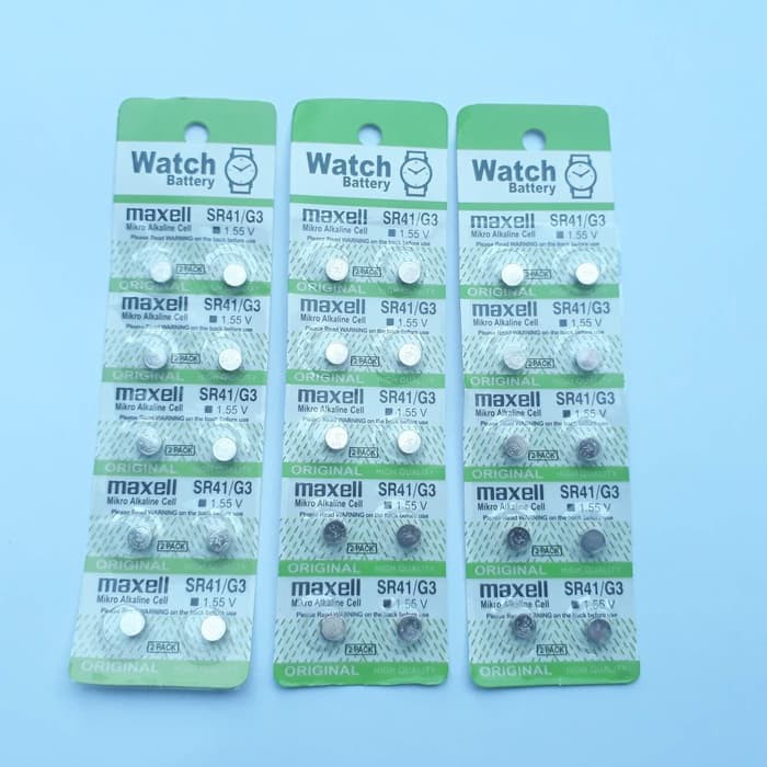 Jual BUTTON CELL LR41 AG3 BATERAI BATRE BATREI MAXELL LR-41 LR41 JAM Murah