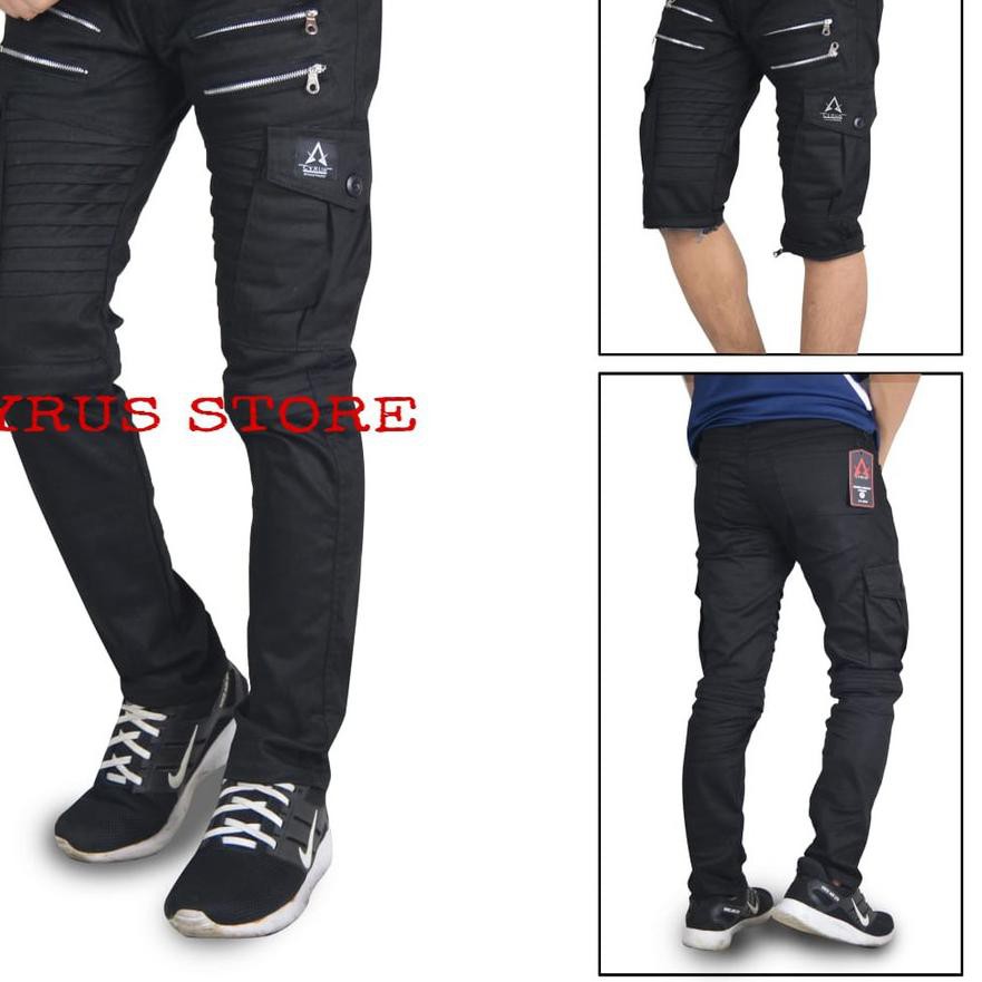 Terbaru Celana Cargo Panjang Pria / Celana Cargo Bikers / Celana Cargo Sambung / Celana Distro Bandu