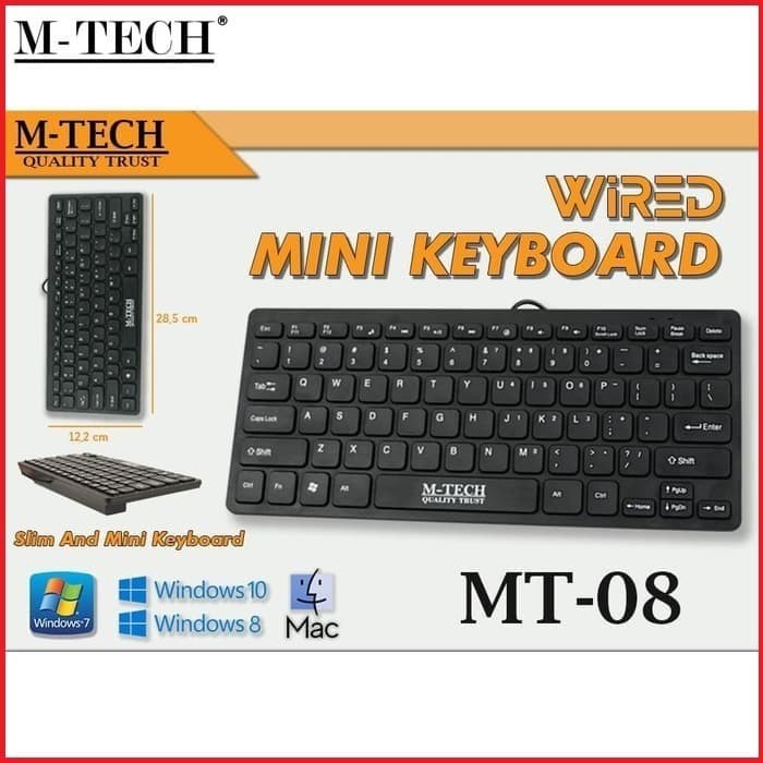 Keyboard PC Laptop Mini MT-08 M-Tech Original