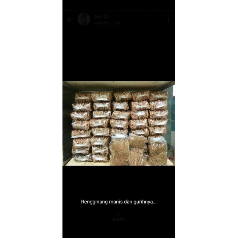 

renginang terasi dan manis