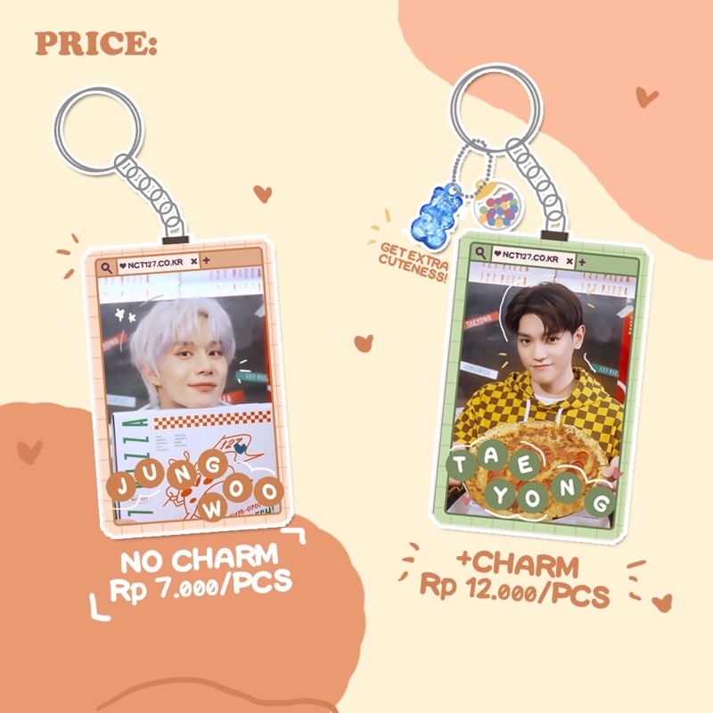 NCT127 KEYRING KEYCHAIN GANCI GANTUNGAN ACRYLIC KUNCI VOL.2 NCT