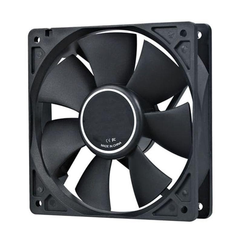 FAN CASING 12 CM HITAM + BAUT