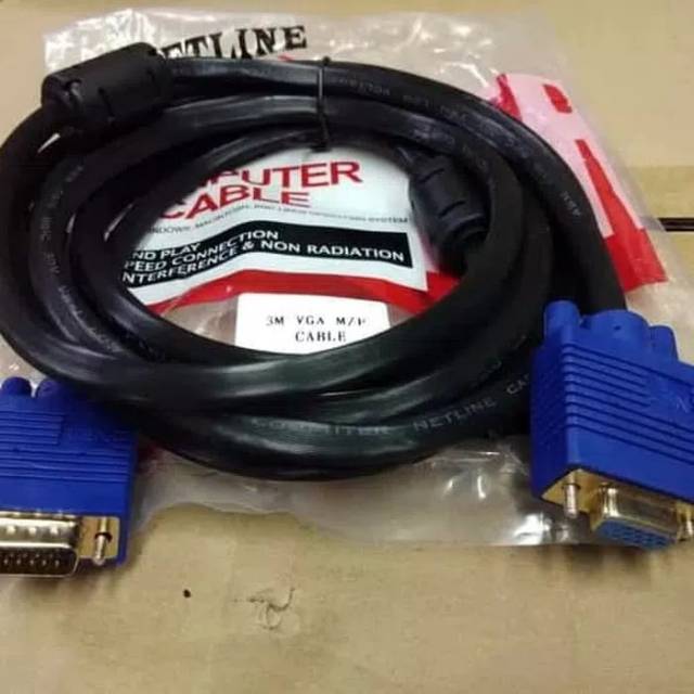 Netline Kabel VGA 3Meter Male to Female