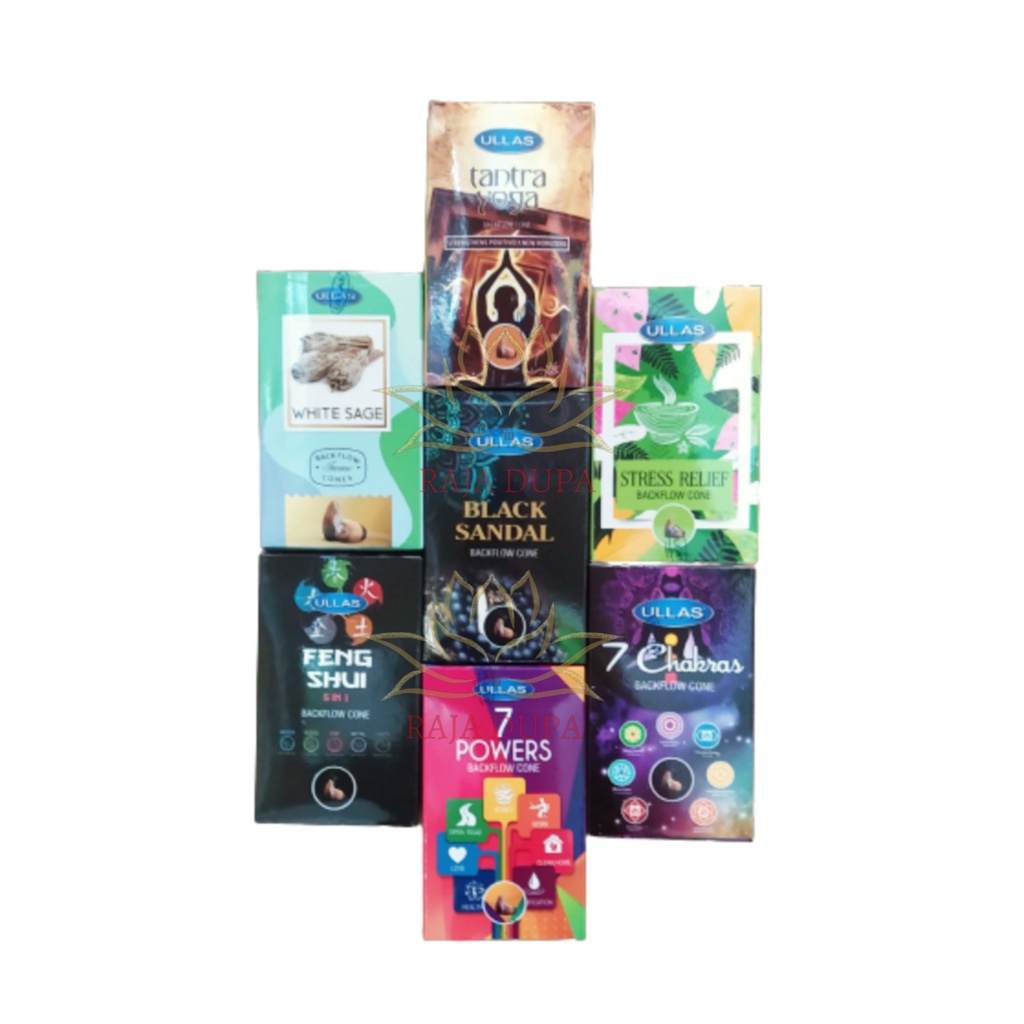 Dupa Peluru Ullas Back Flow Incense Cones / Dupa Kerucut