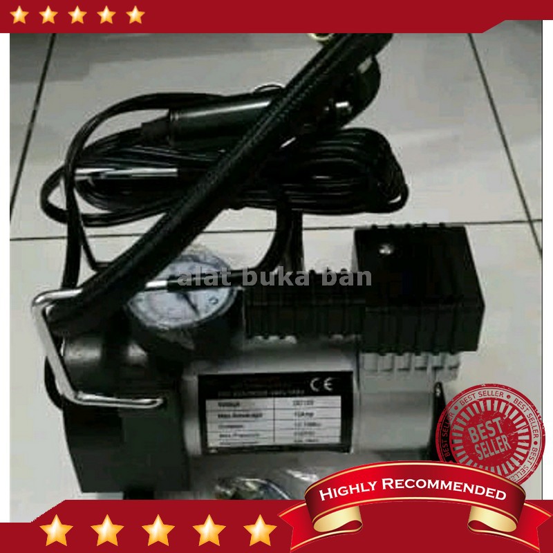 KOMPRESOR MINI PORTABLE  UNTUK POMPA BAN MOBIL &amp; MOTOR  DLL