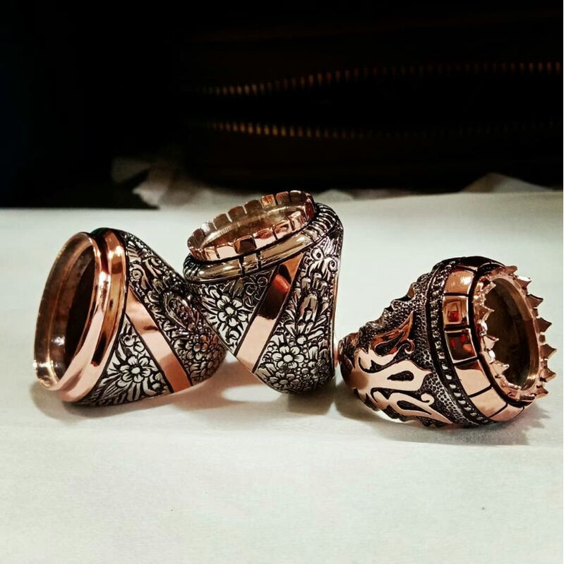 RING/CINCIN  PERAK HANDEMADE UKIR