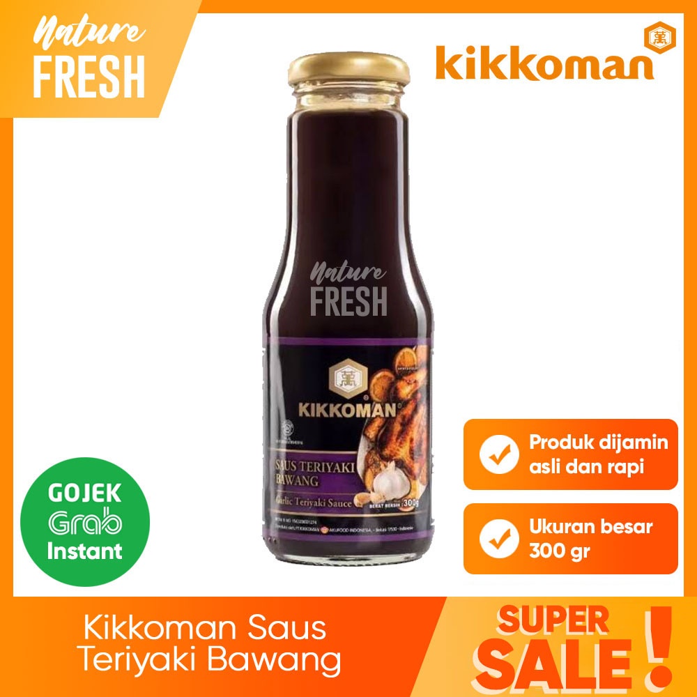 Kikkoman Saus Teriyaki Bawang - Garlic Teriyaki Sauce 300gr