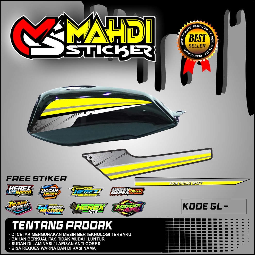 STRIPING VARIASI GL MAX GLPRO HONDA GANK HOLOGRAM NEW 2022