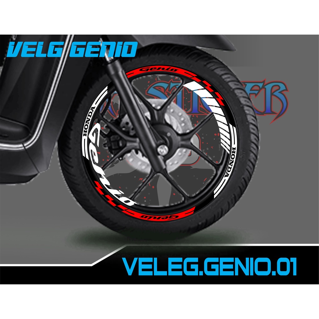 CUTTING STIKER VELG GENIO- STICKER LIS LIST VELG VARIASI GENIO 01