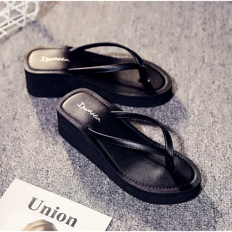 SANDAL WANITA WEDGES SIMPLE HELEN sendal wanita wedges tali berkualitas