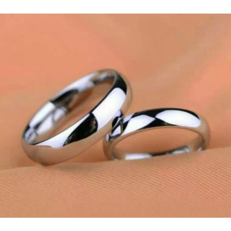 CINCIN TITANIUM POLOS SILVER PRIA DAN WANITA