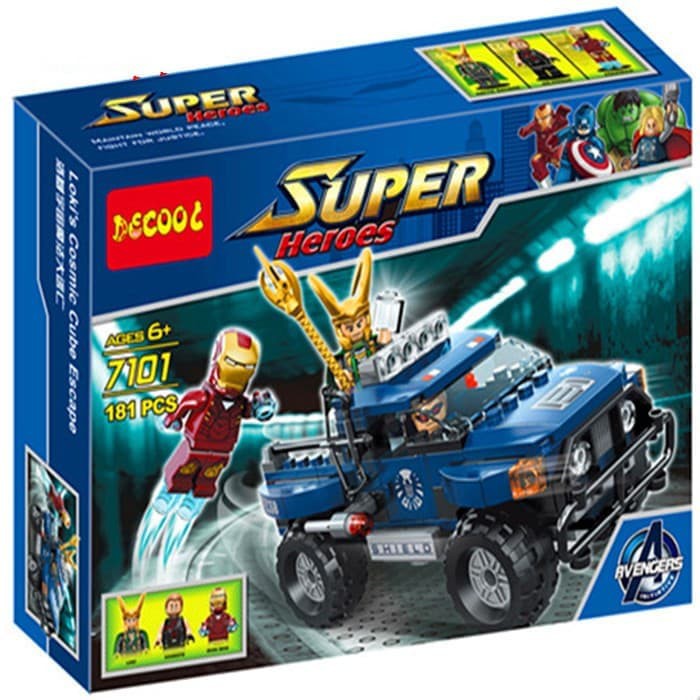 DECOOL 7101 - Super heroes - Loki's Cosmic Cube Escape