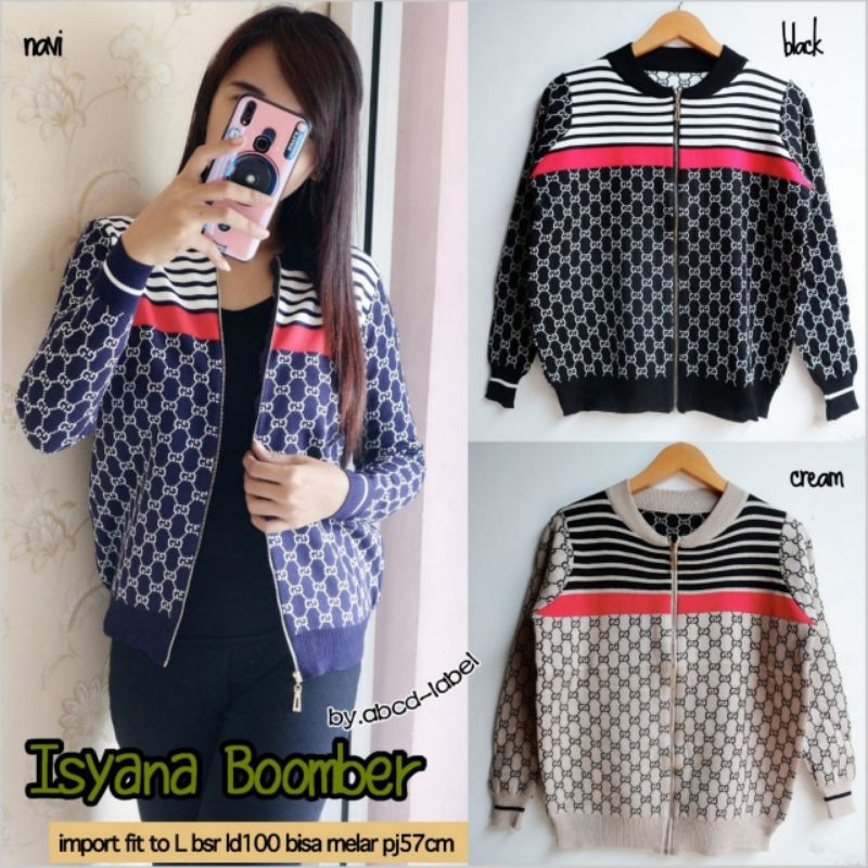 isyana bomber import jaket gucci jaket rajut wanita