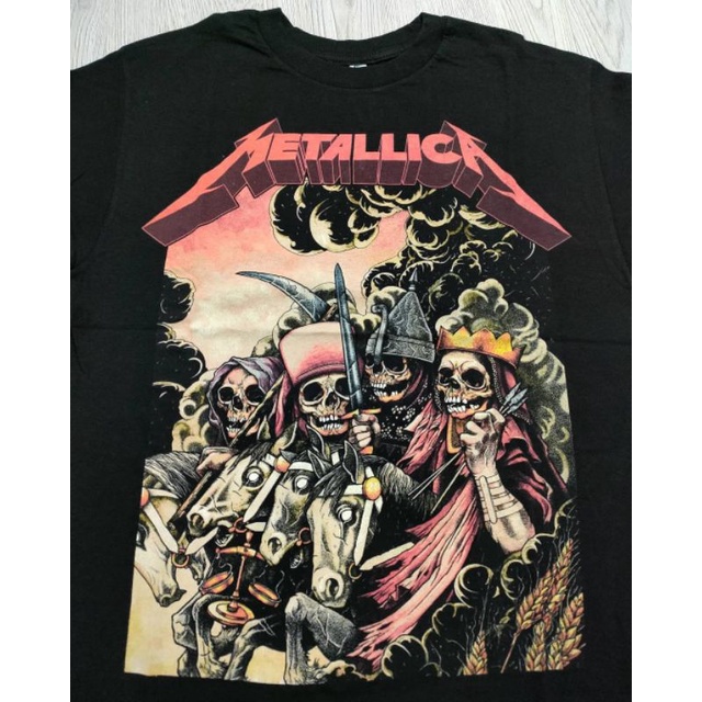 [ 100% NEW OLD STOCK ] METALLICA - FOUR HORSEMEN (M) KAOS BAND ORIGINAL IMPORTED USA