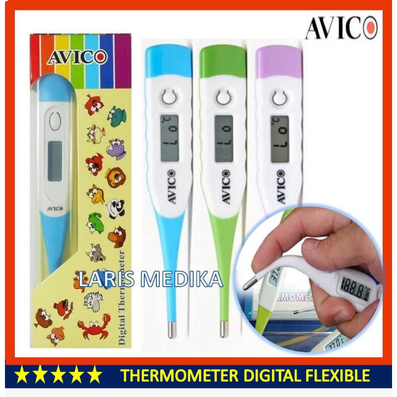 THERMOMETER DIGITAL FLEXIBLE AVICO MURAH / TERMOMETER DIGITAL / THERMOMETER FLEXIBEL / TERMOMETER