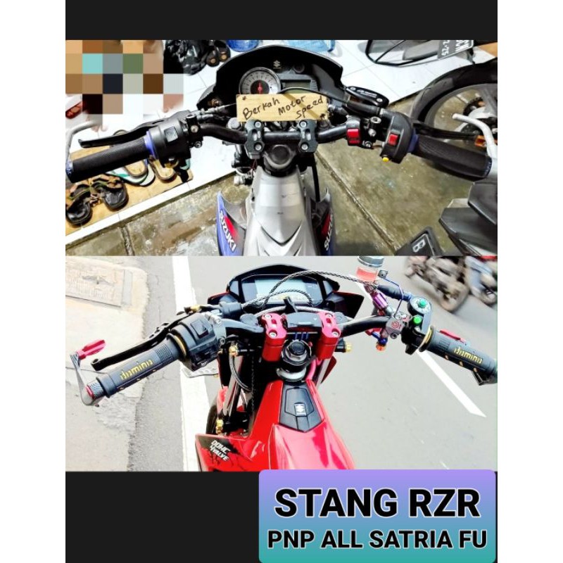STANG RZR RAISER CNC STANG YAMAHA RZR PNP SATRIA FU VIXION CB150 SONIC RX KING STIR RZR UNIVERSAL