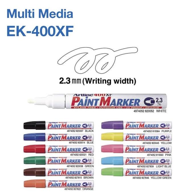 

Office & Stationery | Alat Tulis | Spidol Paint Marker Artline Ek-400Xf | Best Seller