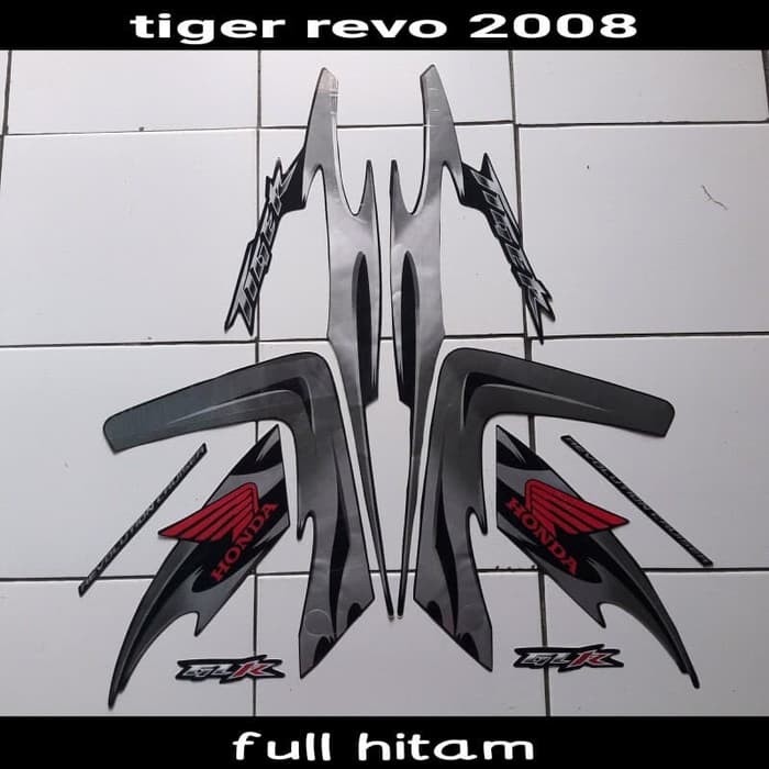 sticker motor honda tiger revo 2008 full hitam