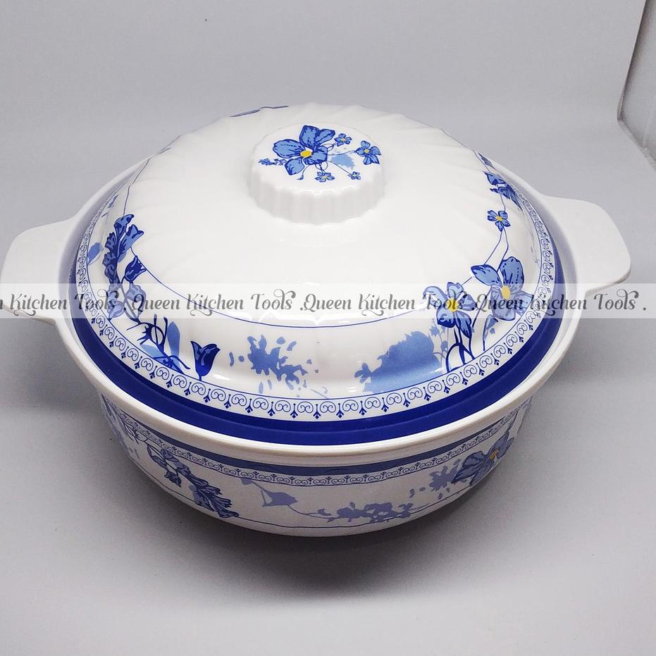 Tidak Diragukan.. Mangkuk Tutup Melamin Original | Tempat Nasi dan Gulai | Wadah Saji