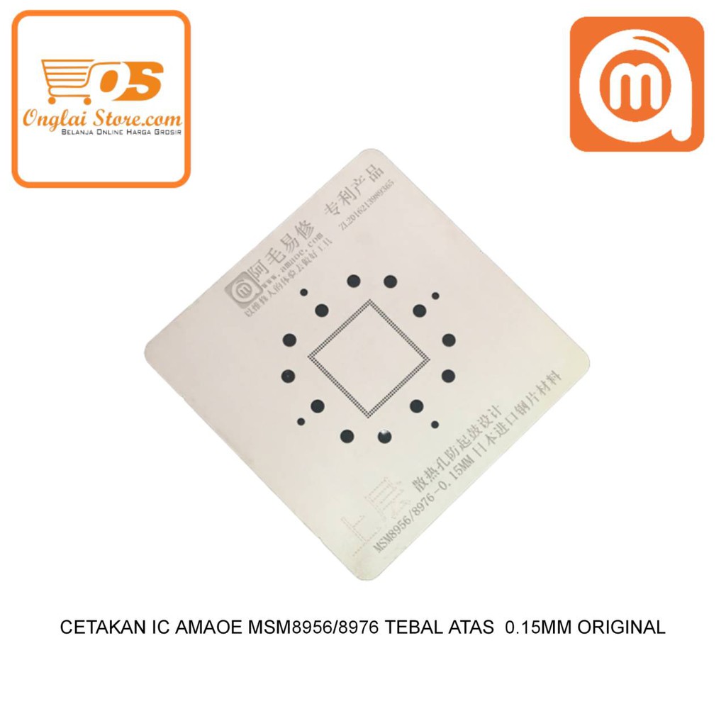 Cetakan Ic Amaoe Msm8956/8976 Tebal Atas  0.15Mm Original 