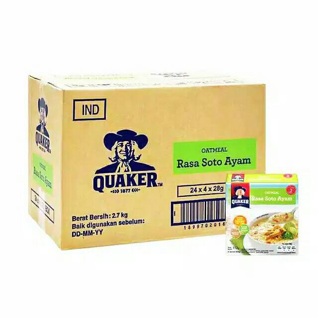(CUCI GUDANG) Promo Quaker Oatmeal rasa soto ayam Termurah
