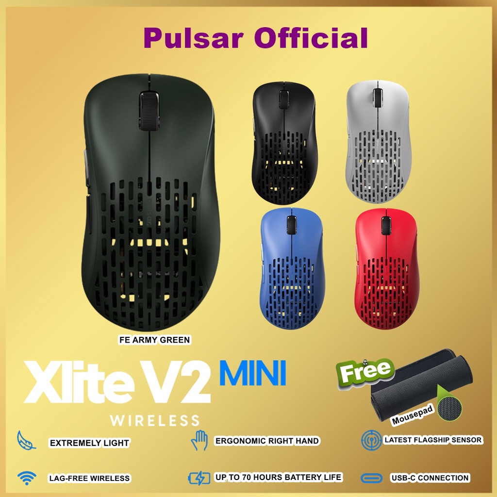 Pulsar XLite V2 Mini Wireless Gaming Mouse / XLite V2 FE Mini X-Lite