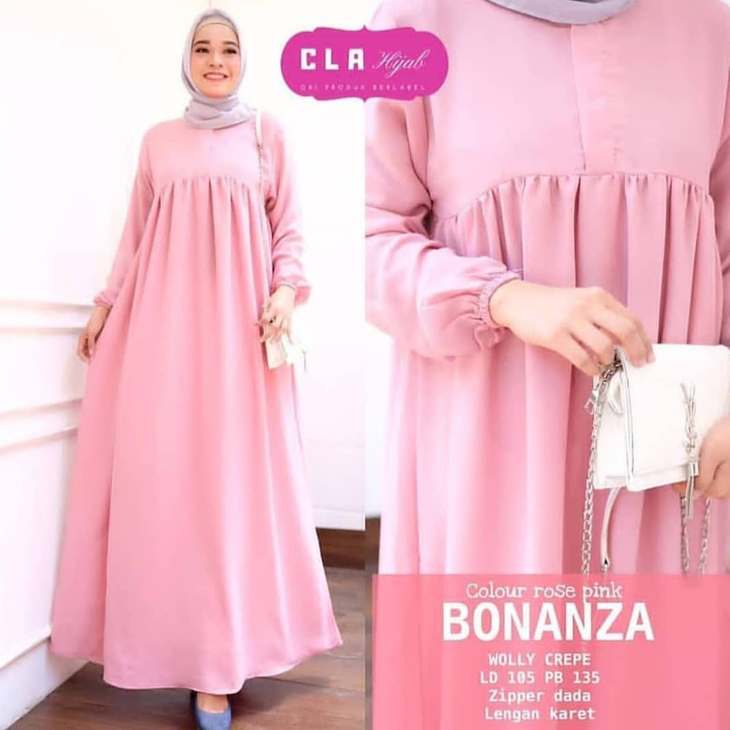 5L XXXL XXL XL L M S | BONANZA DRESS POLOS BIG SIZE TERLARIS