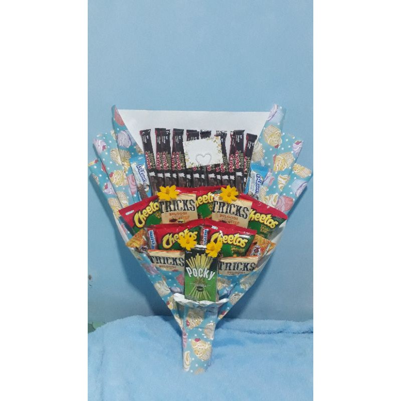

Snack Bouquet Murah|Bouquet Snack|Hadiah Sidang|Hadiah Pacar|Hadiah Wisuda|Event Lainnya