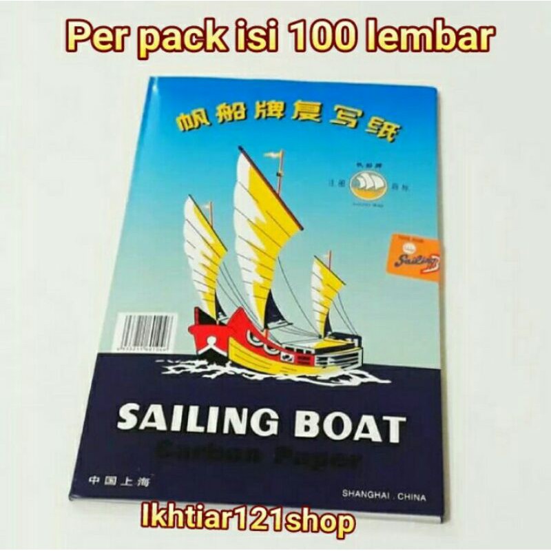 

Grosir Kertas Karbon Sailing Boat single perpack isi 100 Lembar