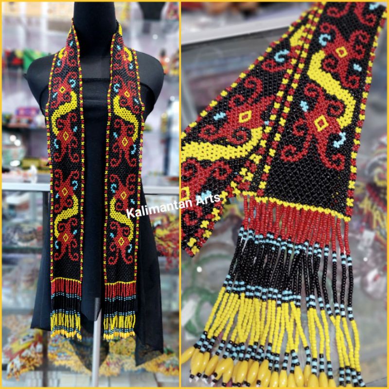 Syal Manik Dayak / Syal Kalimantan-A