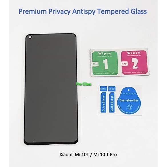 Xiaomi Mi 10T / Pro Privacy Anti Spy / Antispy Premium Tempered Glass