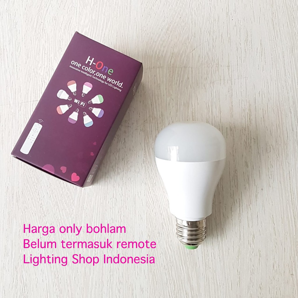 Bohlam RGB smart light bulb LED 5W E27 tanpa remote control bisa dimmer dimmable