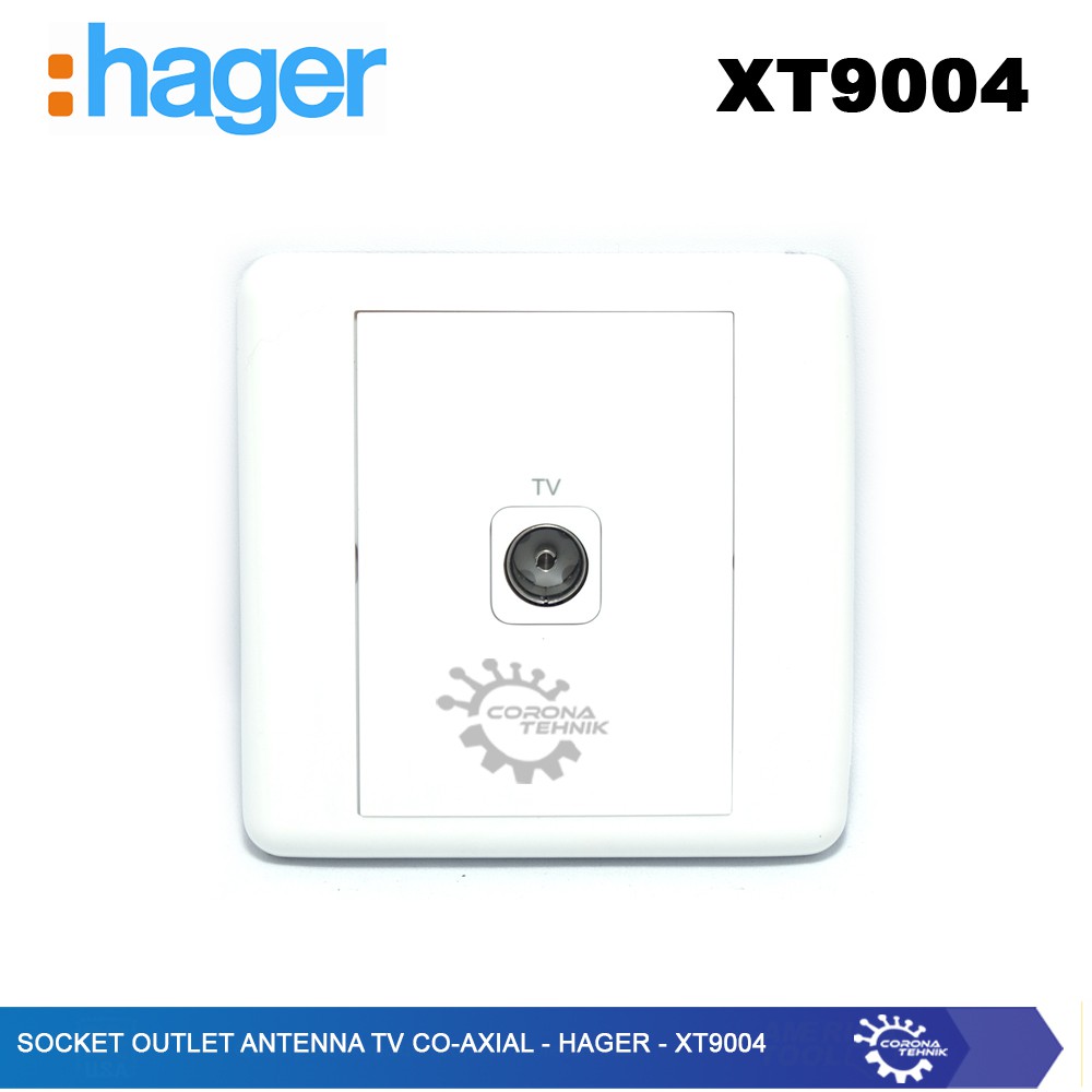 Hager - XT9004 Socket - Outlet Antenna TV Co-Axial