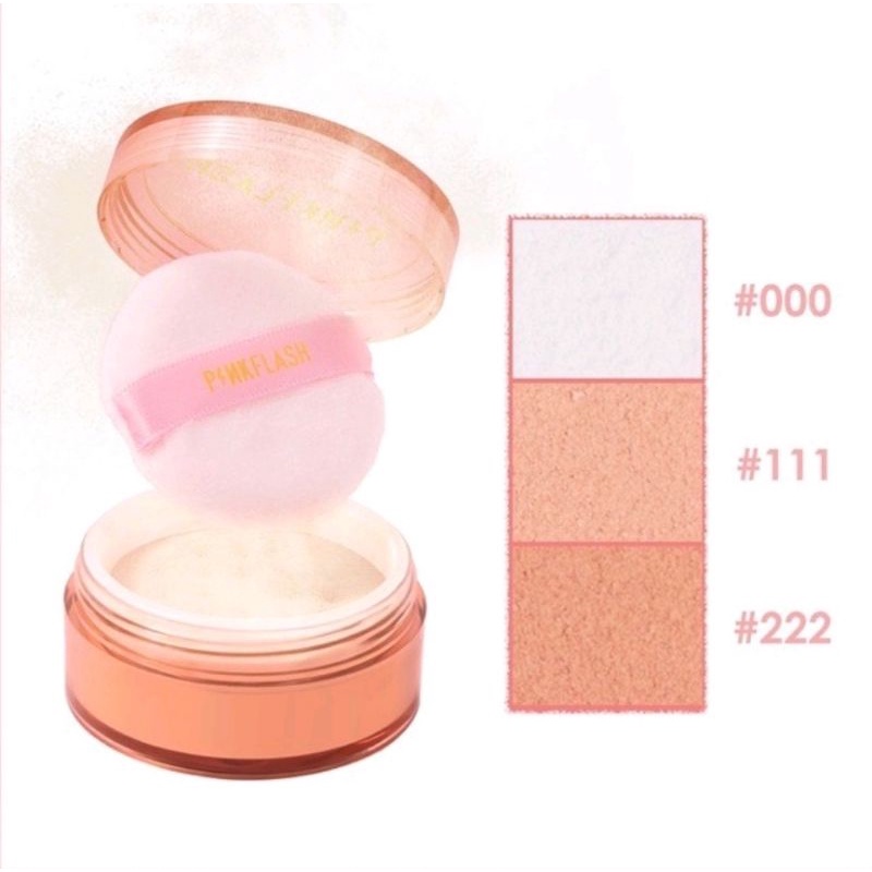 [BPOM] PINKFLASH Lasting Matte Loose Powder | Pink Flash Bedak Tabur