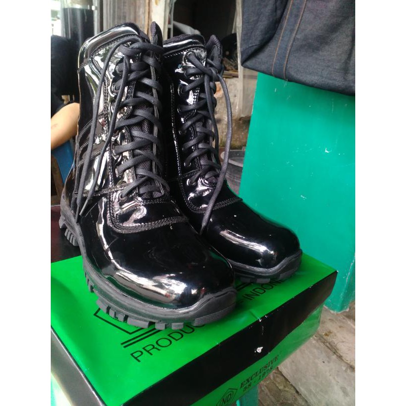 sepatu PDL TNI POLRI BRIMOB kulit