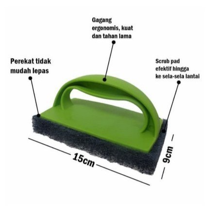 3M SCOTCH BRITE SIKAT LANTAI SCRUB PAD KAMAR MANDI ID-40