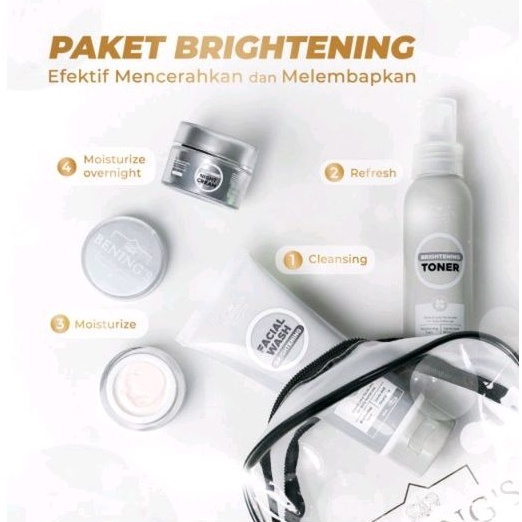 BENING'S SKINCARE PAKET BRIGHTENING DOCTOR OKY PRATAMA | BENING SKINCARE | BENINGS CLINIC OFFICIAL