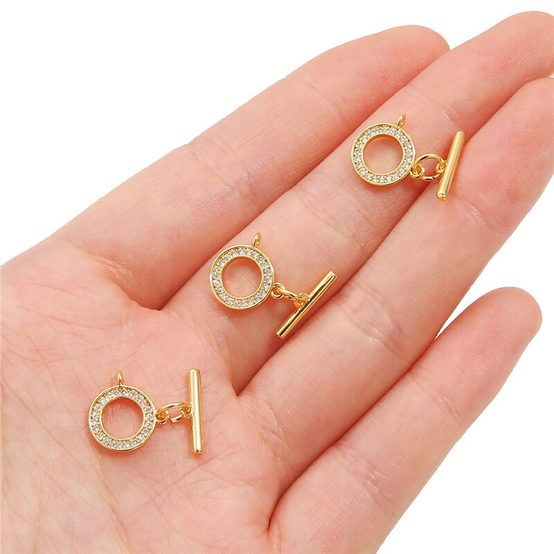 18K Gold Plated Gold Bracelet Clasps Hooks for Bracelet Necklace Connectors DIY Jewelry Making Supplies