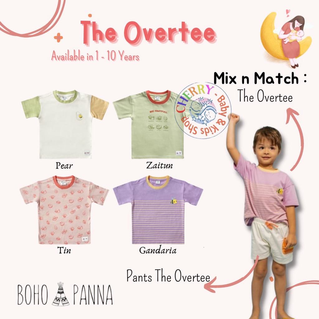 Bohopanna - The Overtee / Atasan Anak Overtee Gambar Fashion Harian Anak Cotton CBKS