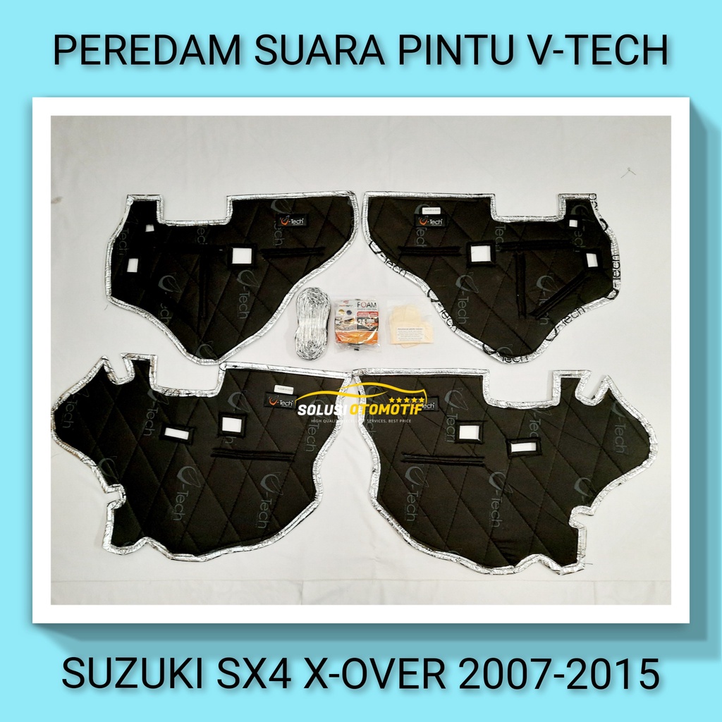 SUZUKI SX4 X-Over 2007-2015 Peredam Suara Pintu Mobil VTECH Ori bonus Peredam Noise Speaker