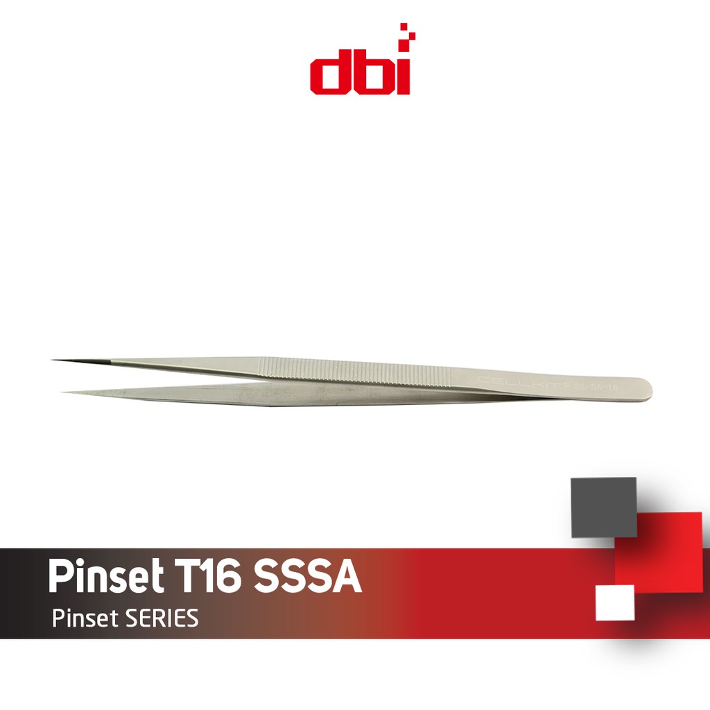 Pinset Lurus Stainless Steel CELLKIT T16 SSSA