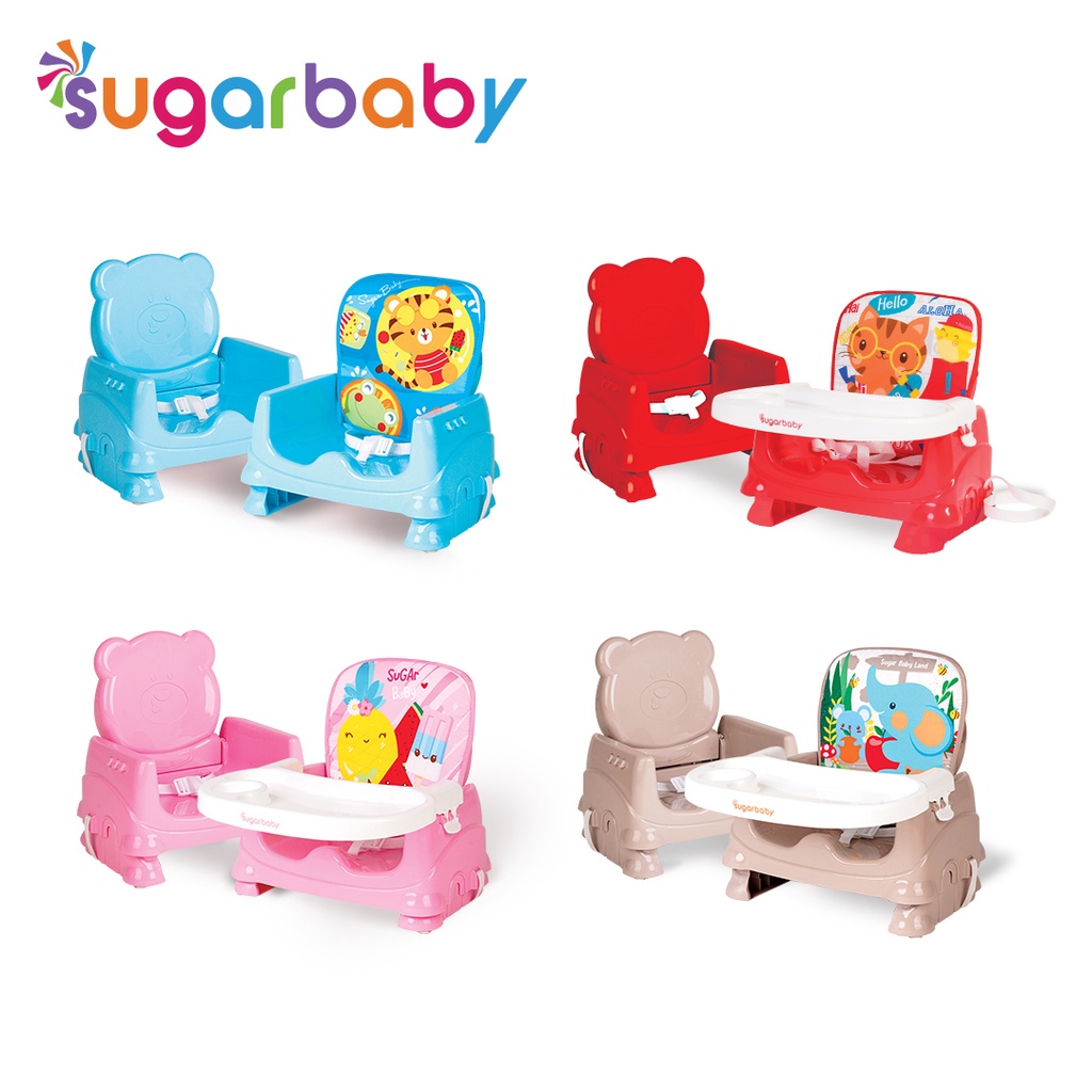 Sugarbaby Hello Bear Booster Seat / Kursi Makan Bayi 6m+ (Tersedia varian warna)