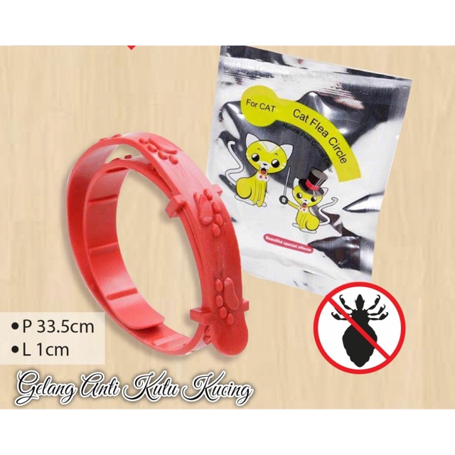 Kalung Antu Kutu Hewan Anjing dan Kucing Pet Collar Anti flea and tick